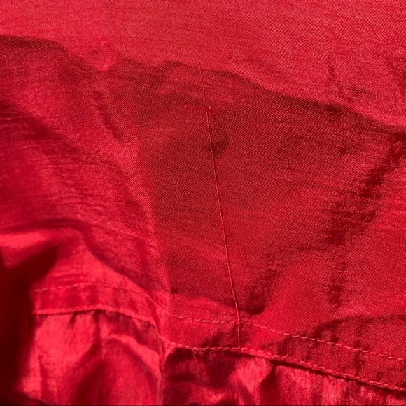 **Daniel Caron Petite Red 100% Silk Button Down Blouse - Picture 13 of 14